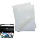 A4 gloss white vinyl self adhesive label sticker paper material pet film sheet