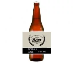 CCBL020 beer bottle label