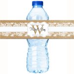 Стъклен бутилка вода частен етикет