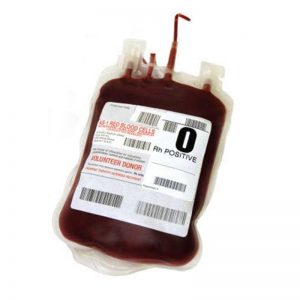 CCHLPET050 etichetta della sacca di sangue