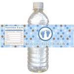 Customized plastic water bottle label