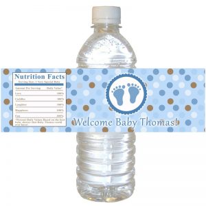 Etiqueta de botella de auga de plástico personalizada CCPES085