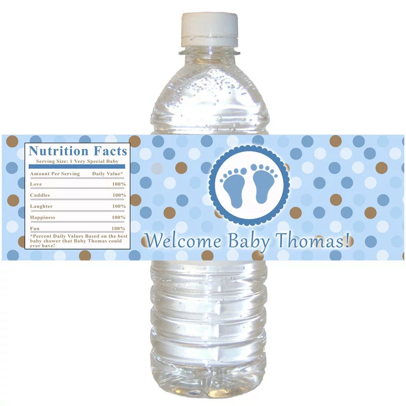 CCPES085 customized plastic water bottle label