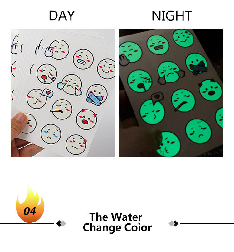 Color changing uv indicator sticker