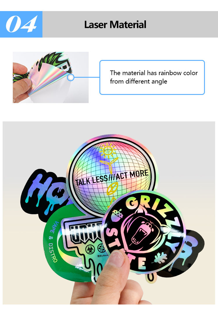 Custom printing candy box sticker