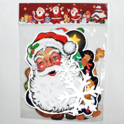 Custom printing christmas window holiday stickers 1