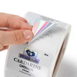 Custom printing glitter sticker sheet, holographic rainbow transparent labels 5