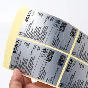 Custom printing silver wire foil die cut sticker