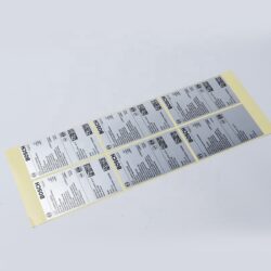 Custom printing silver wire foil die cut sticker 5