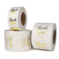 Custom printing thank you sticker seal label oem for small business sticker 4