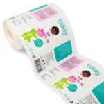 Custom printing anti banyu adhesive vinyl body lotion stiker label