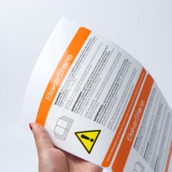 Binilozko etiketa handia iragazgaitzaren etiketa-eranskailuak 4