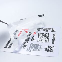 Adhesius d'impressió de còpia de vinil personalitzats Adhesiu de logotip personalitzat de 3 polzades 3