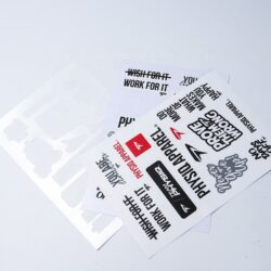 Adhesius d'impressió de còpia de vinil personalitzats Adhesiu de logotip personalitzat de 3 polzades 6