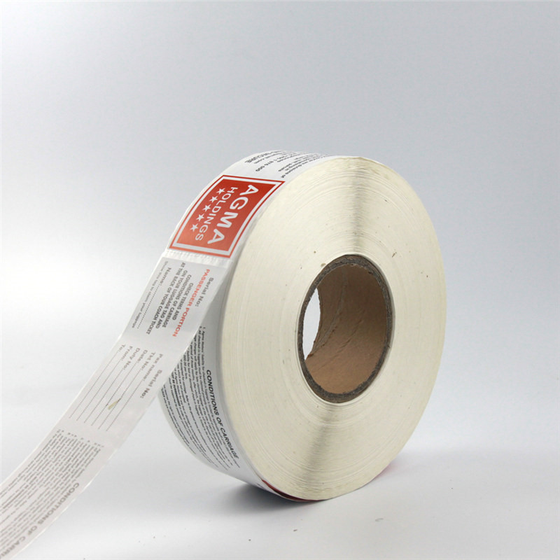 etikett av papirmateriale